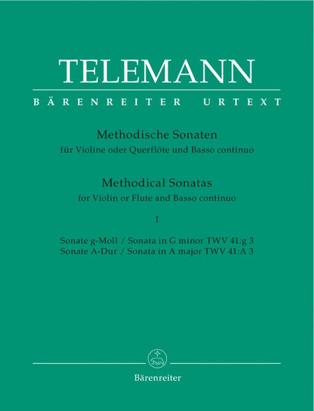 Methodische Sonaten, Band 1 : For Violin Or Flute and Basso Continuo.