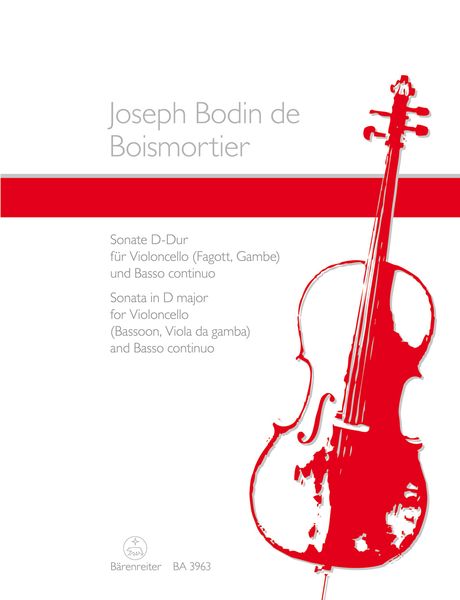 Sonata In D Major, Op. 50/3 : Vfor Cello (Bassoon) and Basso Continuo.
