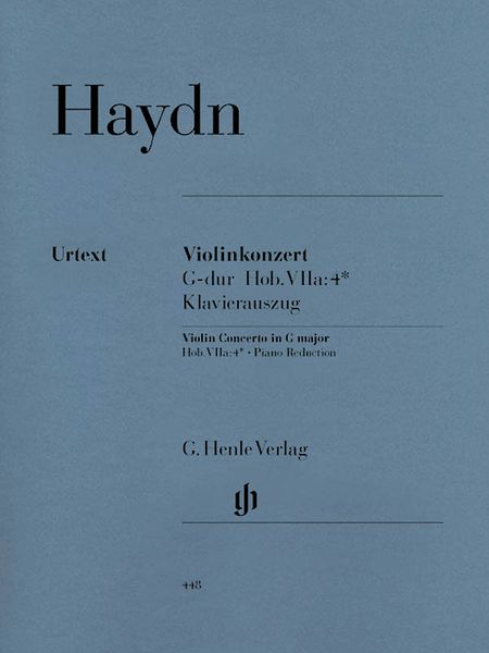 Concerto In G Major, Hob. VIIa:4* : For Violin and Orchestra / reduction For Violin and Piano.