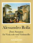 Zwei Sonaten : Für Viola Solo und Violoncello / edited by Michael Jappe.
