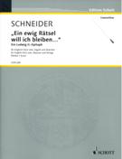 Ein Ewig Rästel Will Ich Bleiben : Für Englisch Horn Solo, Fagott und Streicher (2011).