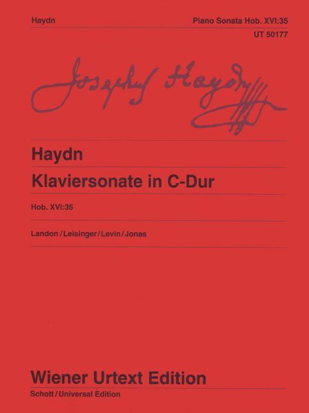 Klaviersonate In C-Dur, Hob. XVI:35 / edited by Christa Landon, Revised by Ulrich Leisinger.