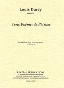 Trois Poemes De Petrone : For Voice and Piano.