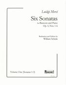 Six Sonatas, Op. 3, Nos. 1-6 : For Bassoon and Piano, Vol. 1 (Nos. 1-3) / Ed. by William Schink.