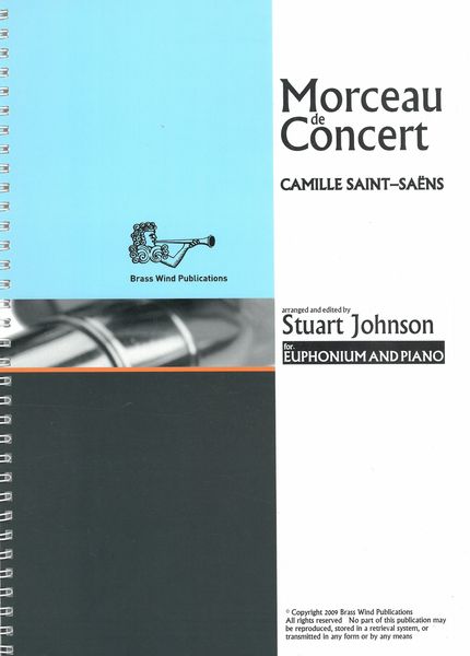 Morceau De Concert : For Euphonium and Piano / arranged by Stuart Johnson.