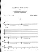 Innsbruck Variations : For Percussion (Mallet) Quartet With Pre-Recorded Accompaniment.