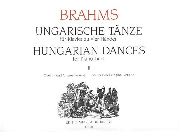 Hungarian Dances, Vol. 2 : For 1 Piano - 4 Hands / Ed. by Gábor Kováts.