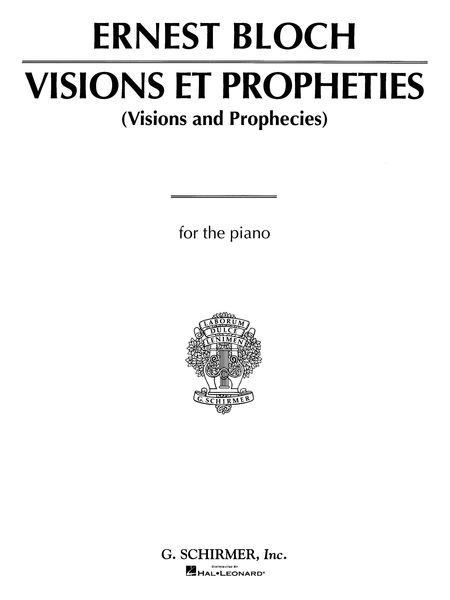Visions Et Propheties : For Piano.