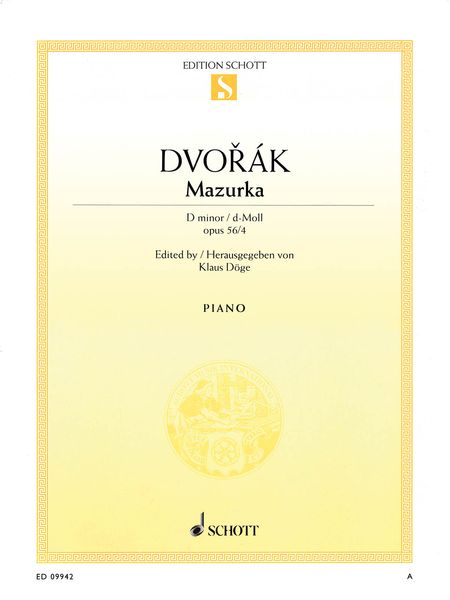 Mazurka In D Minor, Op. 56/4 / edited by Klaus Döge.