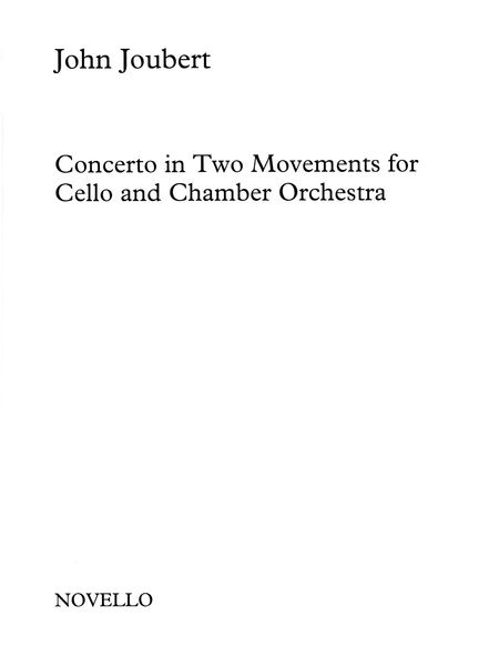 Concerto In Two Movements, Op. 171 : For Cello and Chamber Orchestra - Piano reduction.