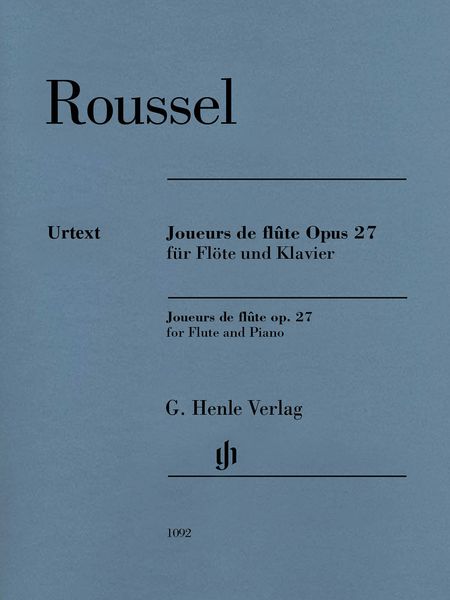 Joueurs De Flûte, Op. 27 : For Flute and Piano / Ed. by Marion Beyer.