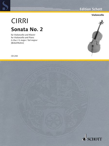 Sonata No. 2 In G Major : For Violoncello and Piano / edited by Wolfgang Birtel.