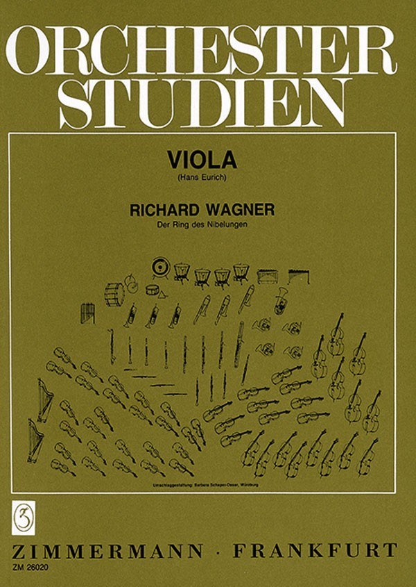 Orchesterstudien - Ring Des Nibelungen : Viola / edited by Hans Eurich.