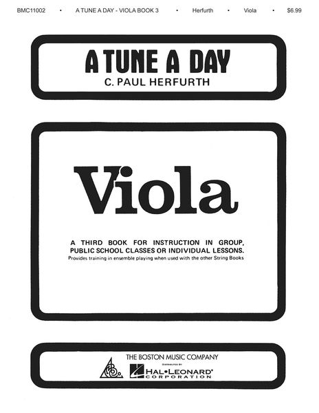A Tune A Day : Viola, Book 3.