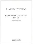 Hungarian Children's Songs : For Cello and Piano.