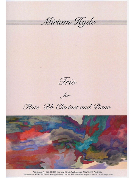 Trio : For Flute, Clarinet and Piano.