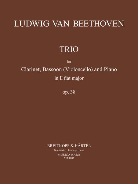 Trio, Op. 38 : For Clarinet, Bassoon and Piano.