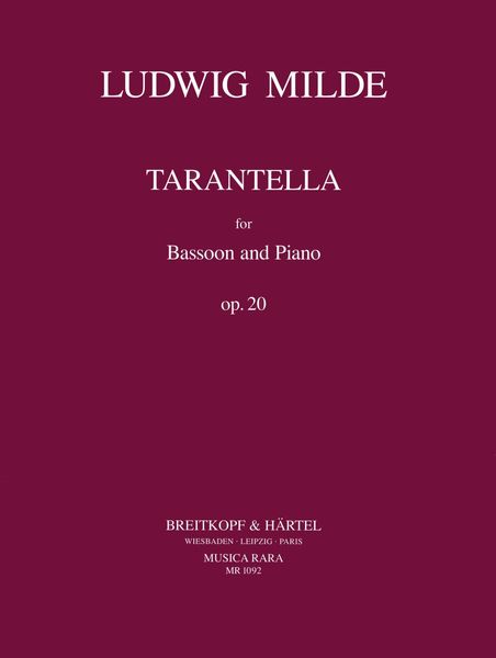 Tarantella, Op. 20 : For Bassoon and Piano.