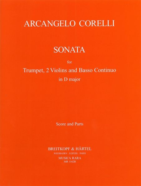 Sonata In D : For Trumpet, Two Violins and Continuo.