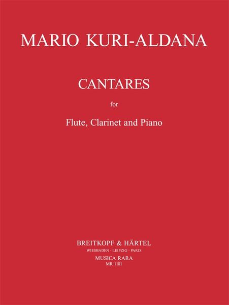 Cantares : For Flute, Clarinet and Piano.