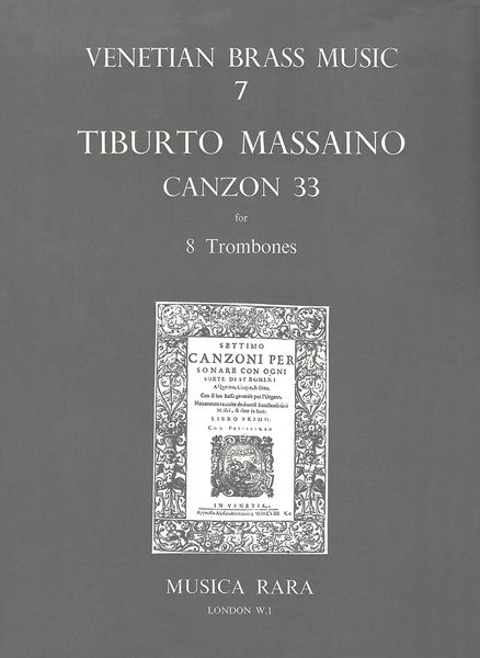 Canzon 33 : For 8 Trombones / edited by Alan Lumsden.