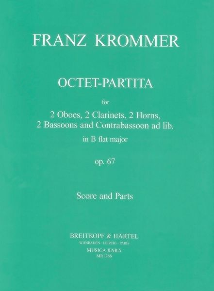 Oktett-Partita In B Flat, Op. 67 : For Wind Octet / edited by Roger Hellyer.