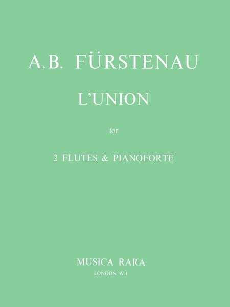 Union, Op. 115 : For 2 Flutes and Piano / edited by András Adorjan.