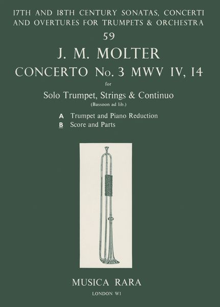 Concerto Nr. 3 In D : For Trumpet, Strings and Basso Continuo / edited by Michael Talbot.