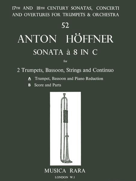 Sonata A 8 In C : For 2 Trumpets, Bassoon and Piano / edited by Robert P. Block.