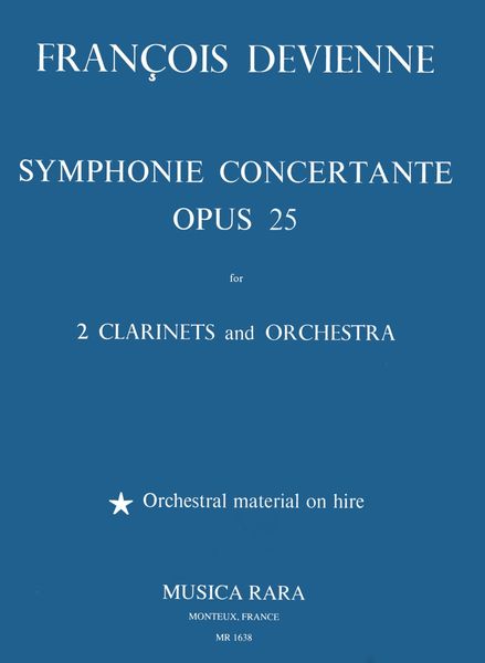 Symphony Concertante In B Flat Major, Op. 25 : For 2 Clarinets and Piano.