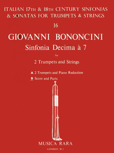 Sinfonia Decima A 7 : For 2 Trumpets, Strings and Basso Continuo / edited by Edward H. Tarr.