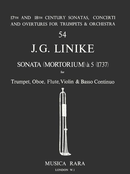 Sonata (Mortorium) A 5 : For Flute, Oboe, Trumpet, Violin and Continuo.
