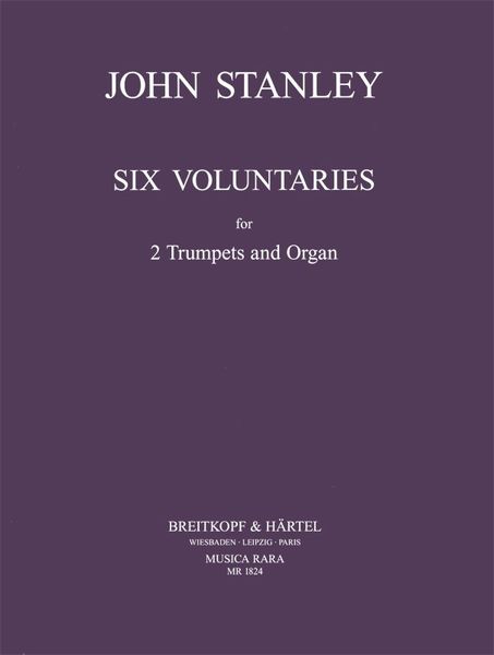 6 Voluntaries : For 2 Trumpets and Organ / edited by Barry Cooper.