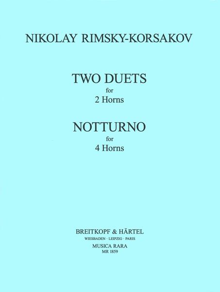 Two Duets, Notturno : For 2-4 Horns / edited by G. Gnesin.