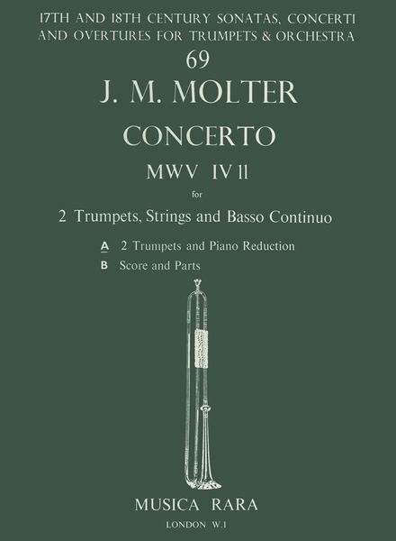 Concerto In D No. 5 : For 2 Trumpets and Piano / edited by Robert P. Block.