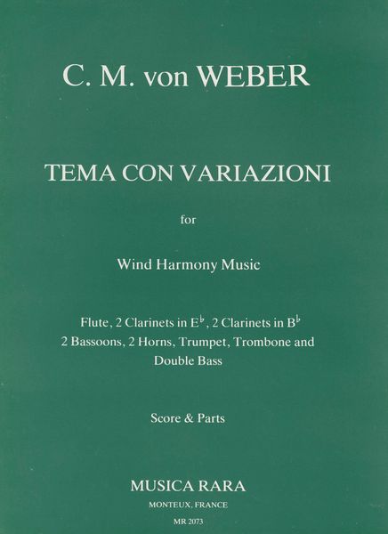 Tema Con Variazioni : For 12 Instruments / edited by Hermann Dechant.