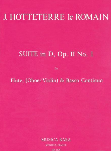 Suite In D Major, Op. 2 No. 1 : For Flute (Oboe) and Basso Continuo / edited by Charles W. Smith.