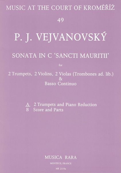 Sonata Sancti Mauritii : For 2 Trumpets and Piano / edited by Charles W. Smith.