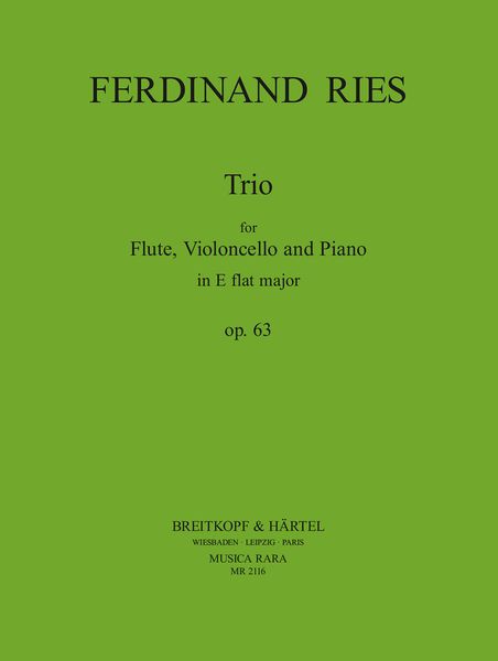 Trio, Op. 63 : For Flute, Violoncello and Piano / edited by Cecil Hill.