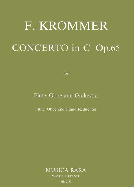 Concertino In C, Op. 65 : For Flute, Oboe and Piano / edited by David Ledet.