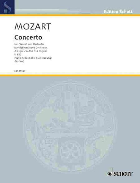 Concerto In A Major, K. 622 : For Clarinet & Orchestra - Piano reduction / edited by Alan Hacker.