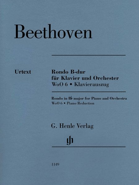 Rondo In B Flat Major, WoO 6 : For Piano and Orchestra - reduction For Two Pianos.