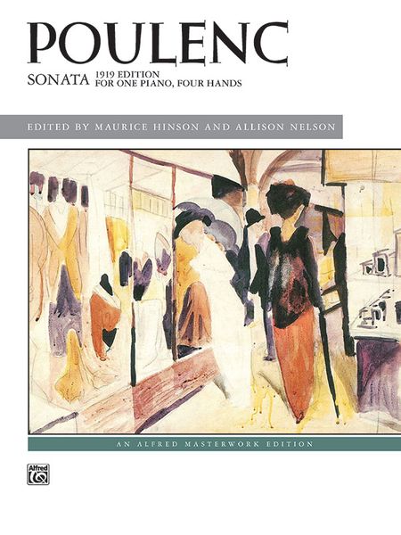 Sonata - 1919 Edition : For One Piano, Four Hands / Ed. Maurice Hinson & Allison Nelson.