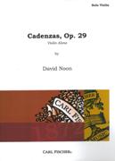 Cadenzas, Op. 29 : For Violin Alone (1972).