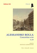 Concertino A Tre, Bi 388 : For Viola, Violoncello and Bassoon / edited by Michael Elphinstone.