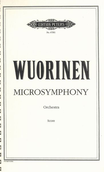 Microsymphony : For Orchestra (1991/92).