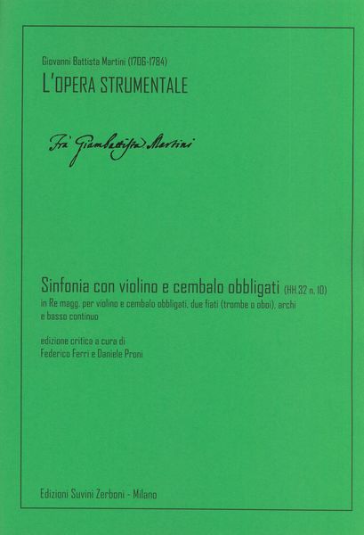Sinfonia Con Violino E Cembalo Obbligati (Hh. 32 N. 10) In Re Maggiore.