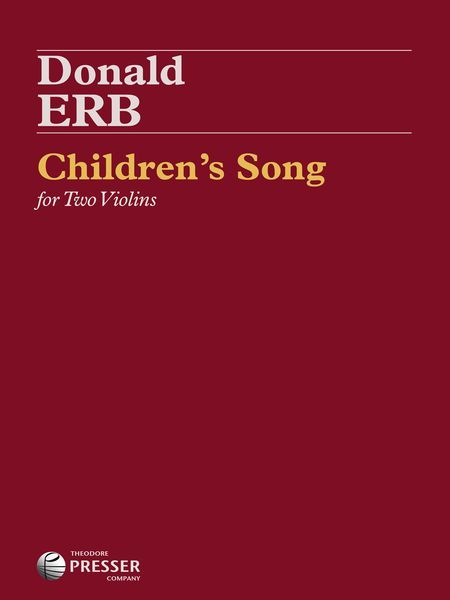 Children's Song : For Two Violins.