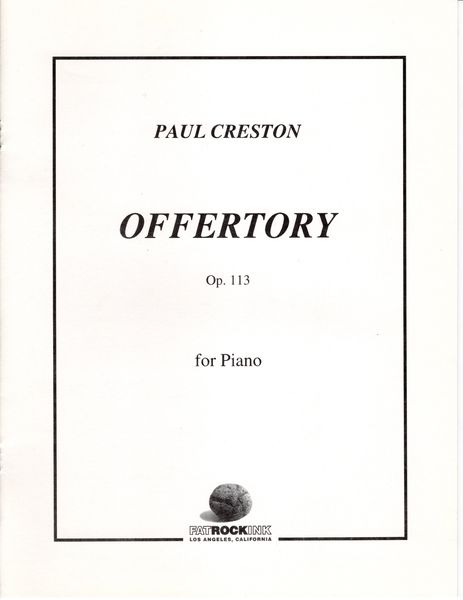Offertory Op. 113 : For Piano.