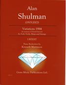 Variations 1984 (In Memory Of David Dawson) : For Solo Viola, Harp and Strings - Piano reduction.